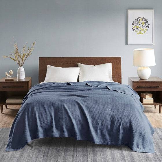 "100% Certified Egyptian Cotton Blanket - Twin, Queen & King Sizes - Quahog Bay Bedding"
