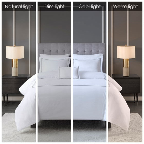 Luxury 500TC Cotton Embroidered Comforter Set 5PC