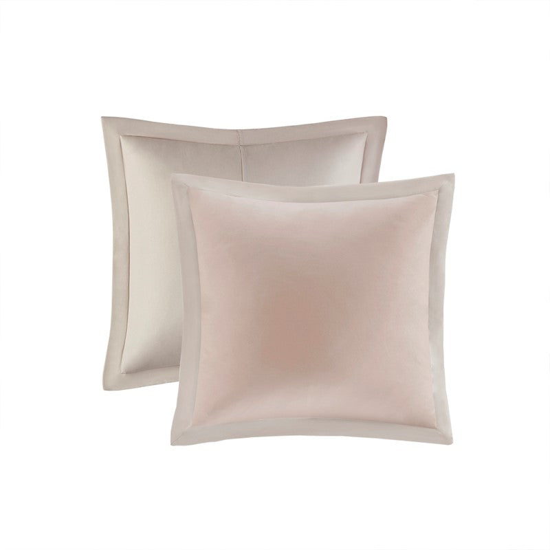 Embroidered Medallion Comforter Set -  Blush Medallion Bedding Set - 8PC