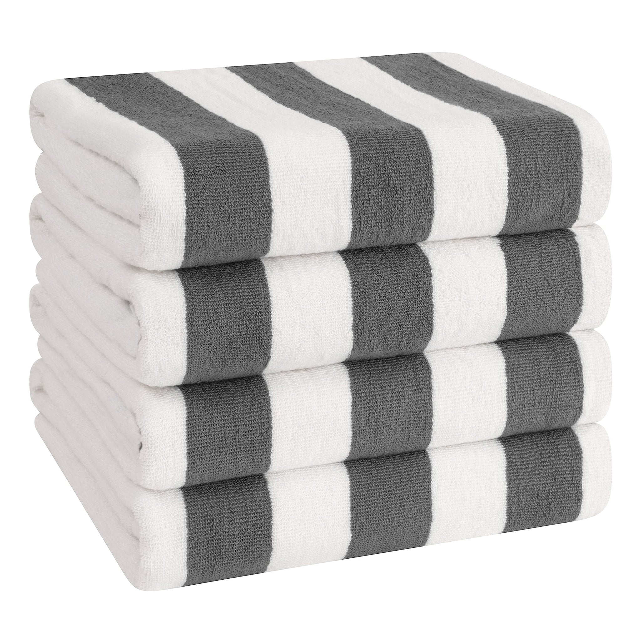 Cabana Striped Cotton Beach Towels 4 Pack