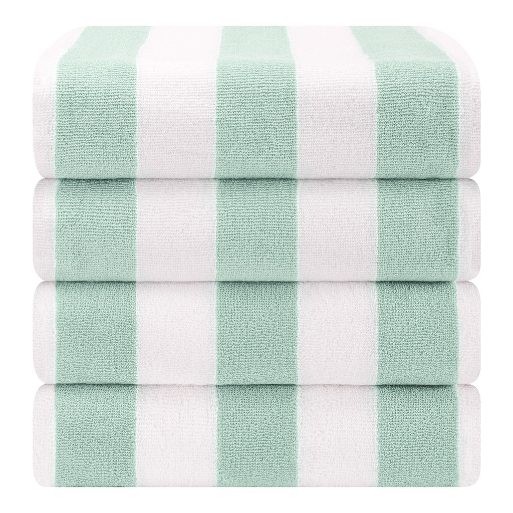 Cabana Striped Cotton Beach Towels 4 Pack