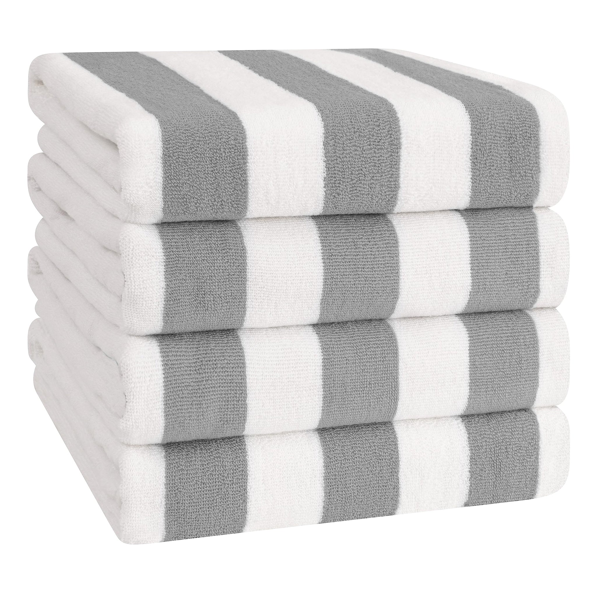 Cabana Striped Cotton Beach Towels 4 Pack