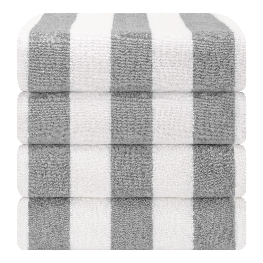 Cabana Striped Cotton Beach Towels 4 Pack