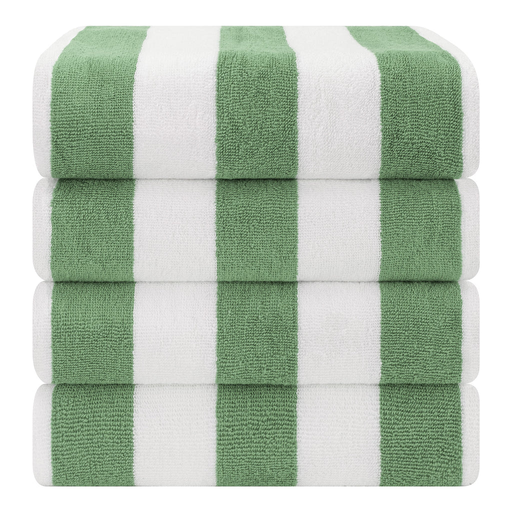 Cabana Striped Cotton Beach Towels 4 Pack