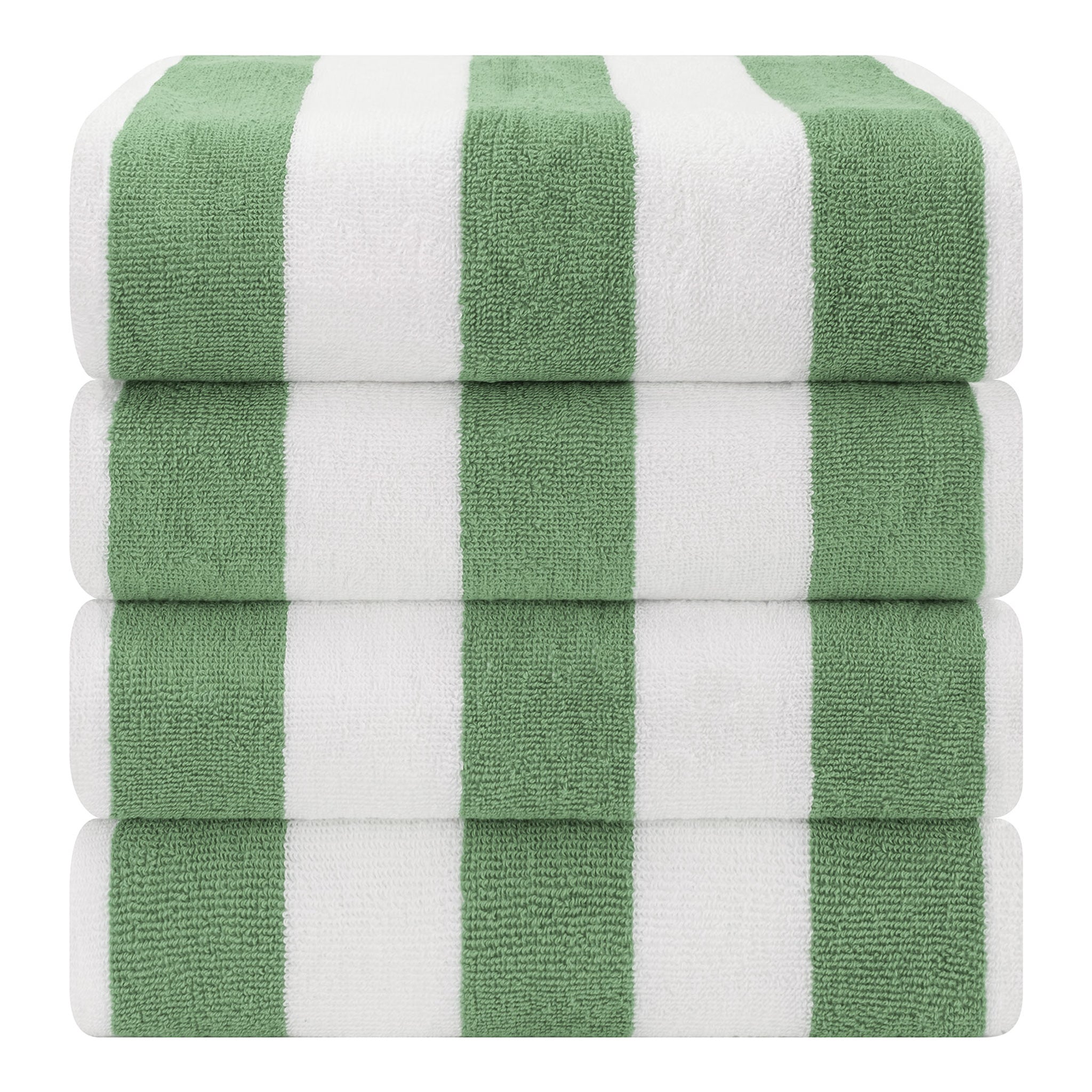Cabana Striped Cotton Beach Towels 4 Pack