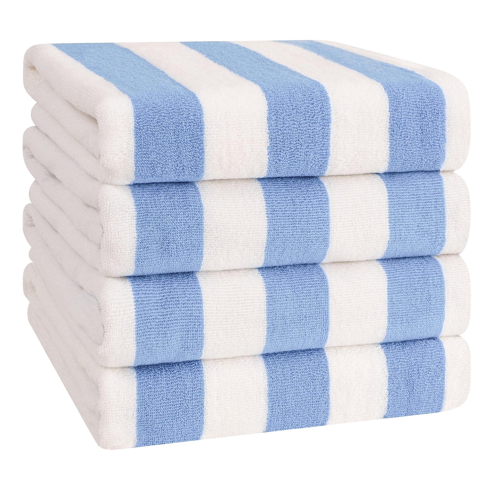 Cabana Striped Cotton Beach Towels 4 Pack