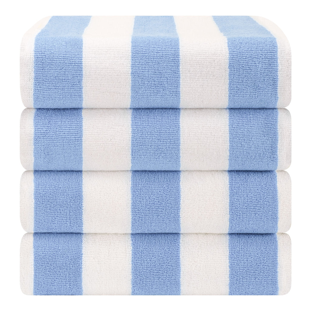 Cabana Striped Cotton Beach Towels 4 Pack