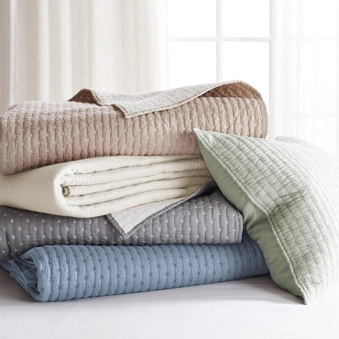 Universal V Berth 100% Cotton Quilt Cover Sets- Chambray Blue