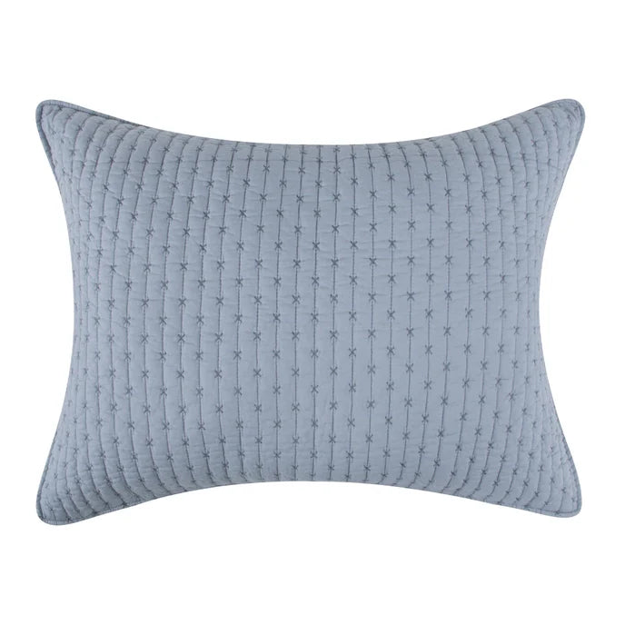 Universal V Berth 100% Cotton Quilt Cover Sets- Chambray Blue