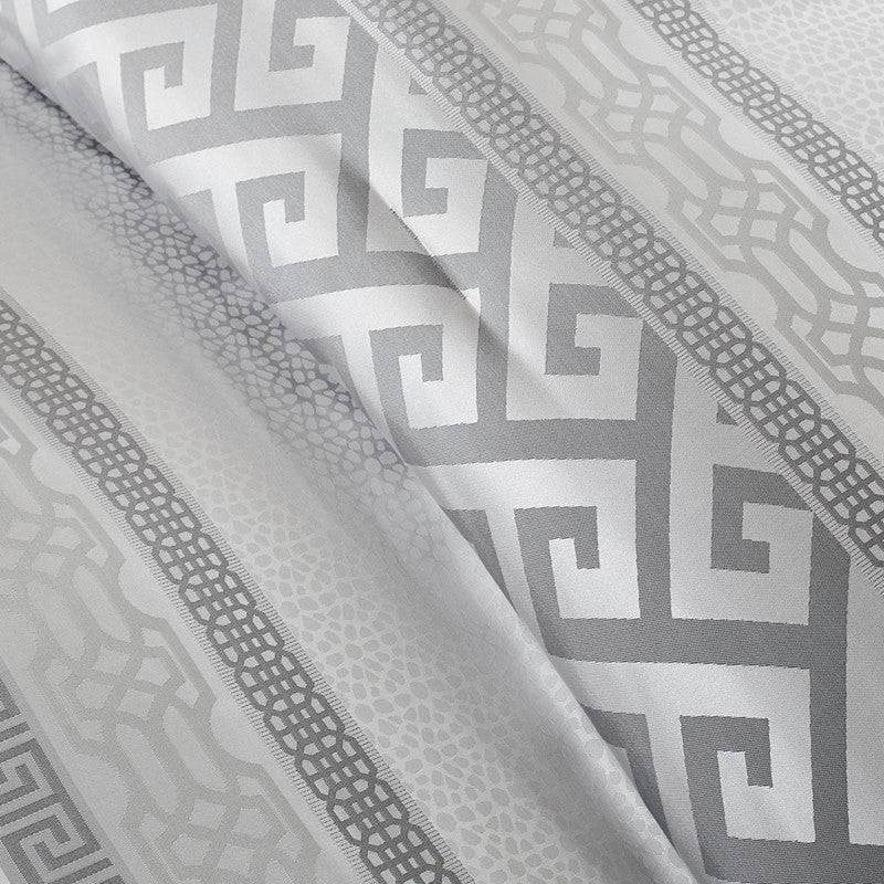 Bennett 7PC Complete Bedding Ensemble - Jacquard Comforter Set – Grey