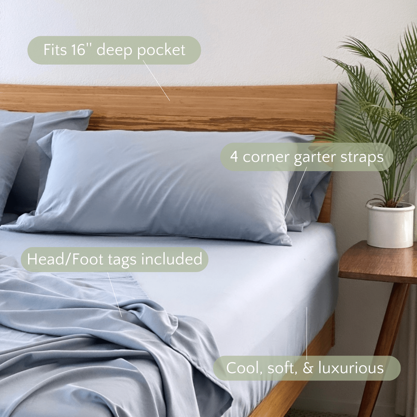 Bamboo Sheets 330TC Copper Infused