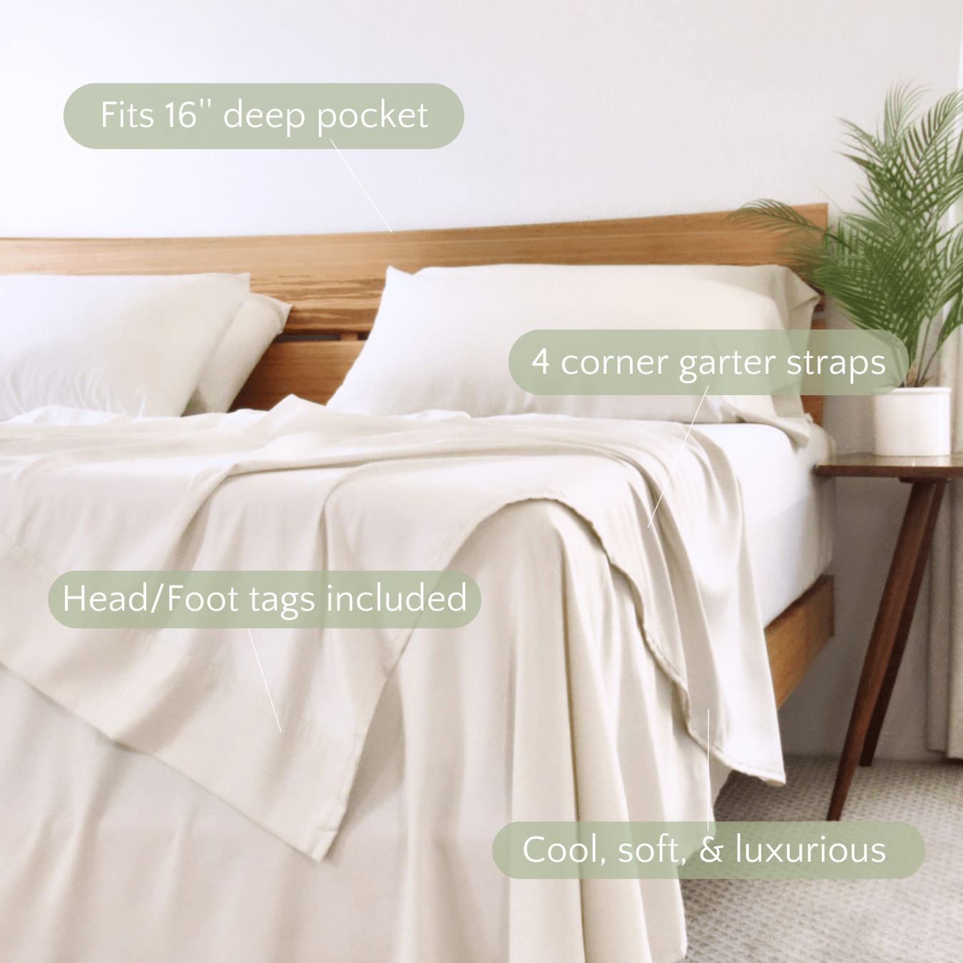 Bamboo Sheets 330TC Copper Infused