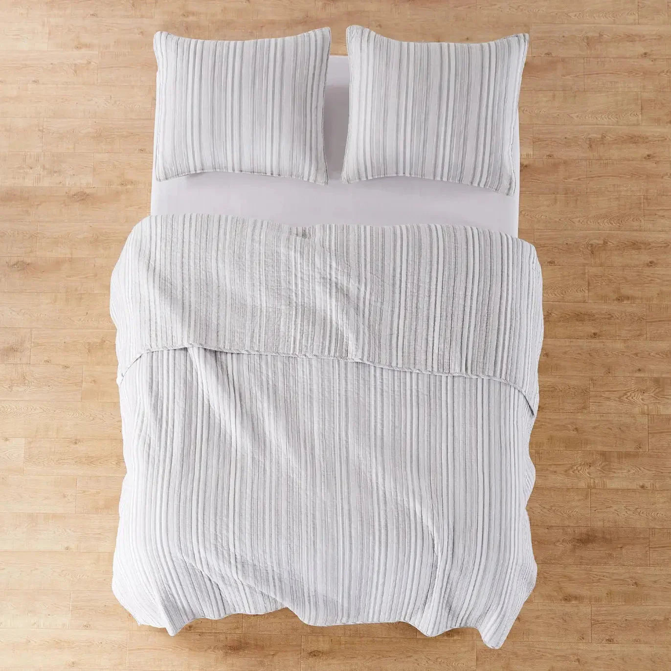 Universal V Berth Bondi Grey Stripe Quilt Cover Set