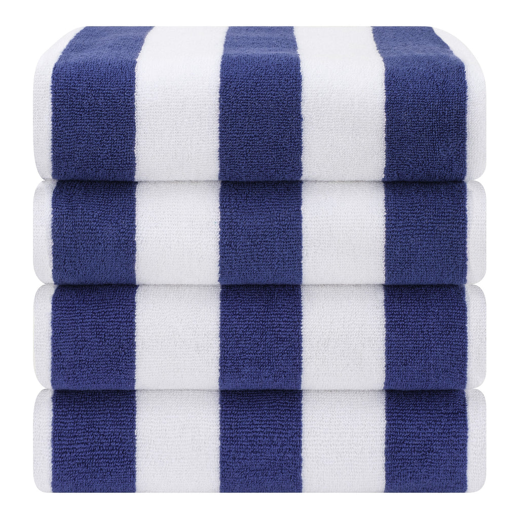 Cabana Striped Cotton Beach Towels 4 Pack