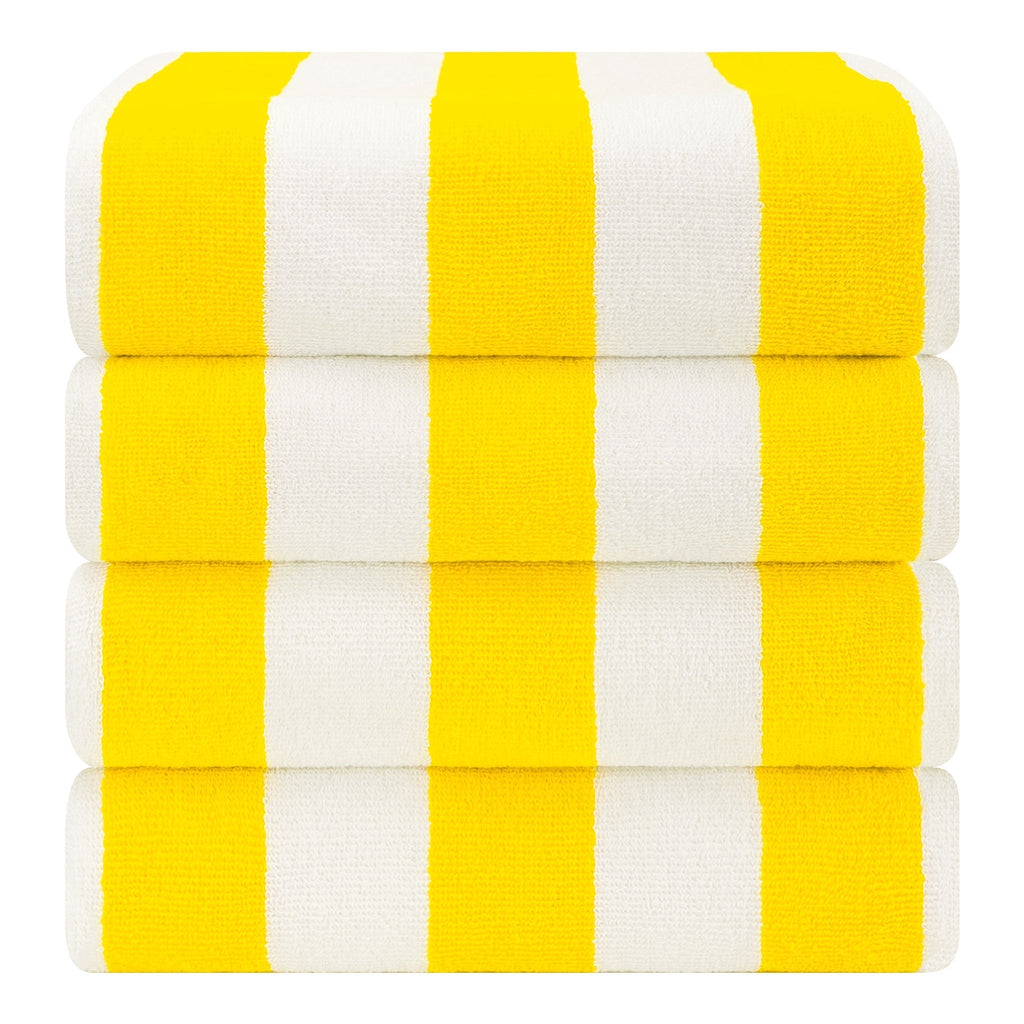 Cabana Striped Cotton Beach Towels 4 Pack
