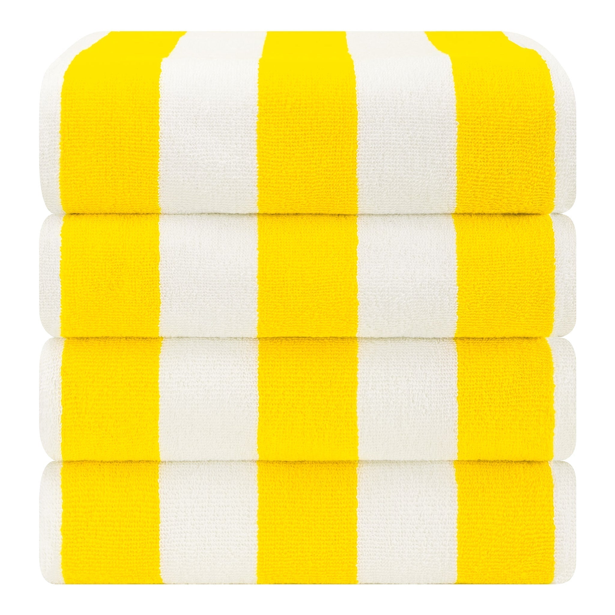 Cabana Striped Cotton Beach Towels 4 Pack