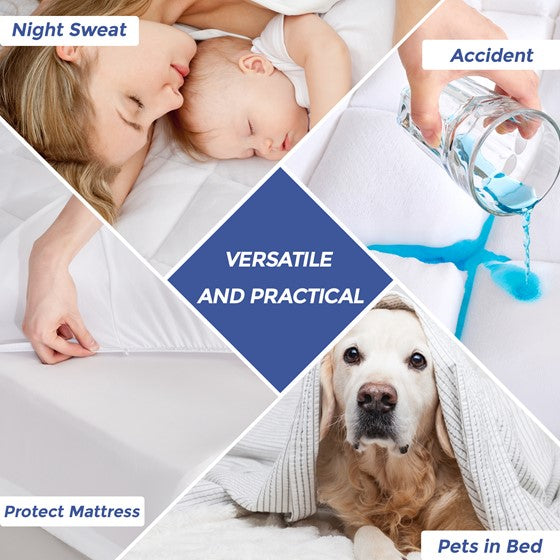 Cloud Soft Overfilled Plush Waterproof Mattress Pad