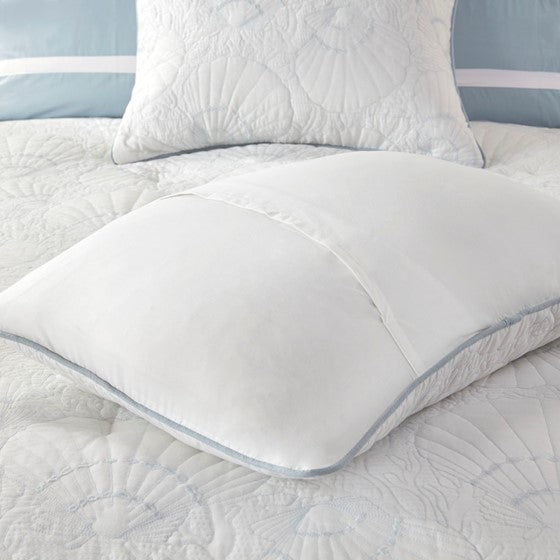 Coastal Crystal Beach - Coastal Blue & White Comforter Set
