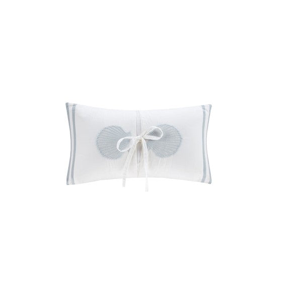 Crystal Oblong Pillow - Coastal Blue & White Bedding