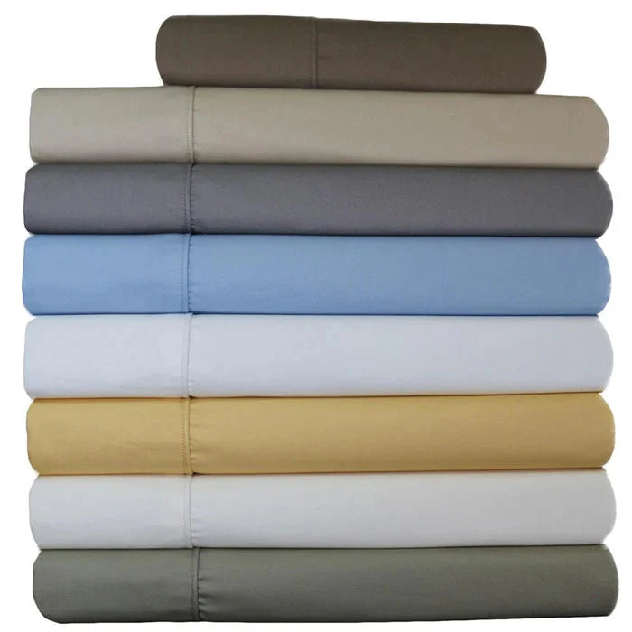 Egyptian Linens 650TC Cotton Blend Split Top Cal King Sheets - Fitted Sheet With Wings