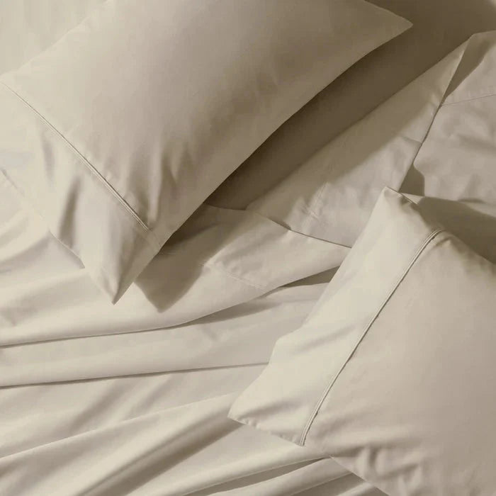 Egyptian Linens 650TC Cotton Blend Split Top Cal King Sheets - Fitted Sheet With Wings