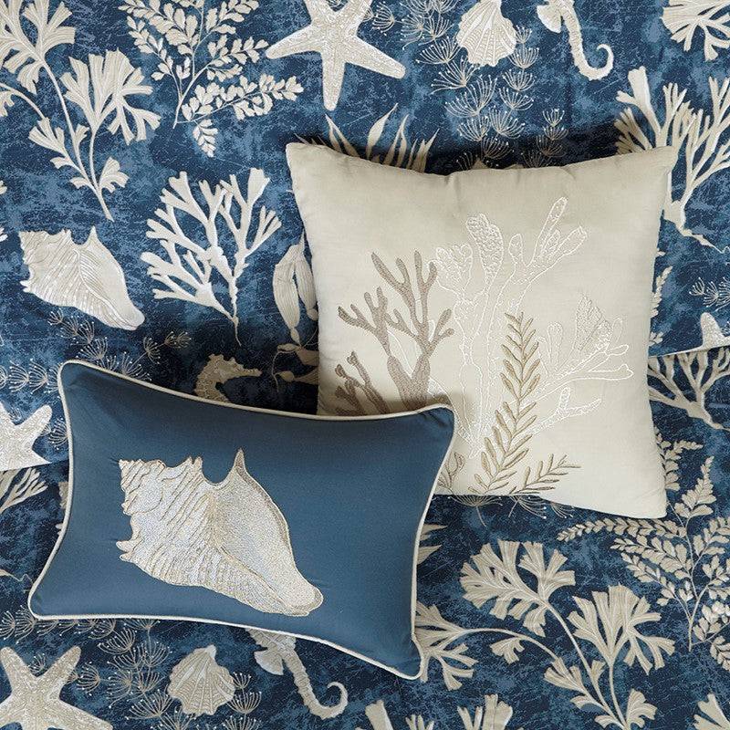 Madison Park Cape Cod 7PC Sateen Comforter Set - Nautical Bedding Sets
