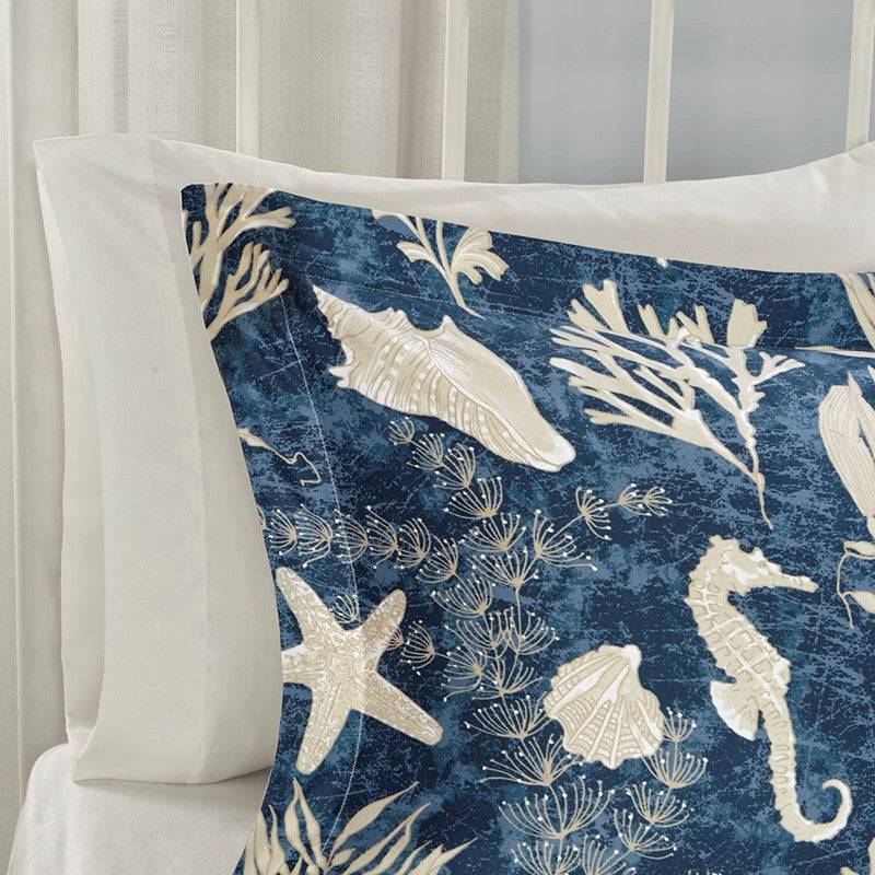 Madison Park Cape Cod 7PC Sateen Comforter Set - Nautical Bedding Sets