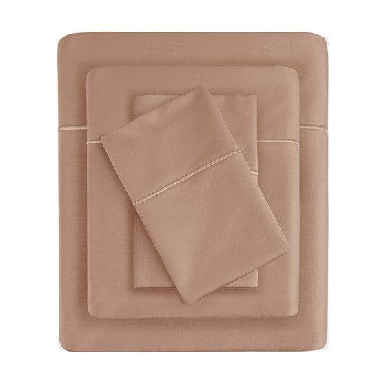 Madison Park Luxury 600TC 100% Pima Cotton Sheet Set With Beautiful Hem Stitching