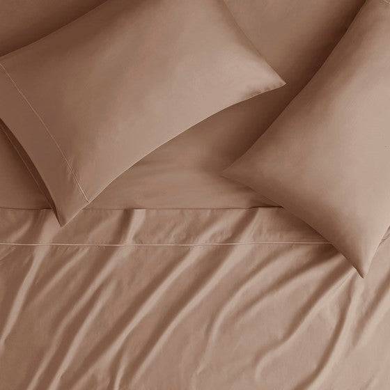 Madison Park Luxury 600TC 100% Pima Cotton Sheet Set With Beautiful Hem Stitching