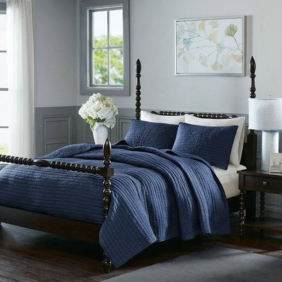 Serene Thick & Warm All Cotton Quilt Set With Cotton Fill