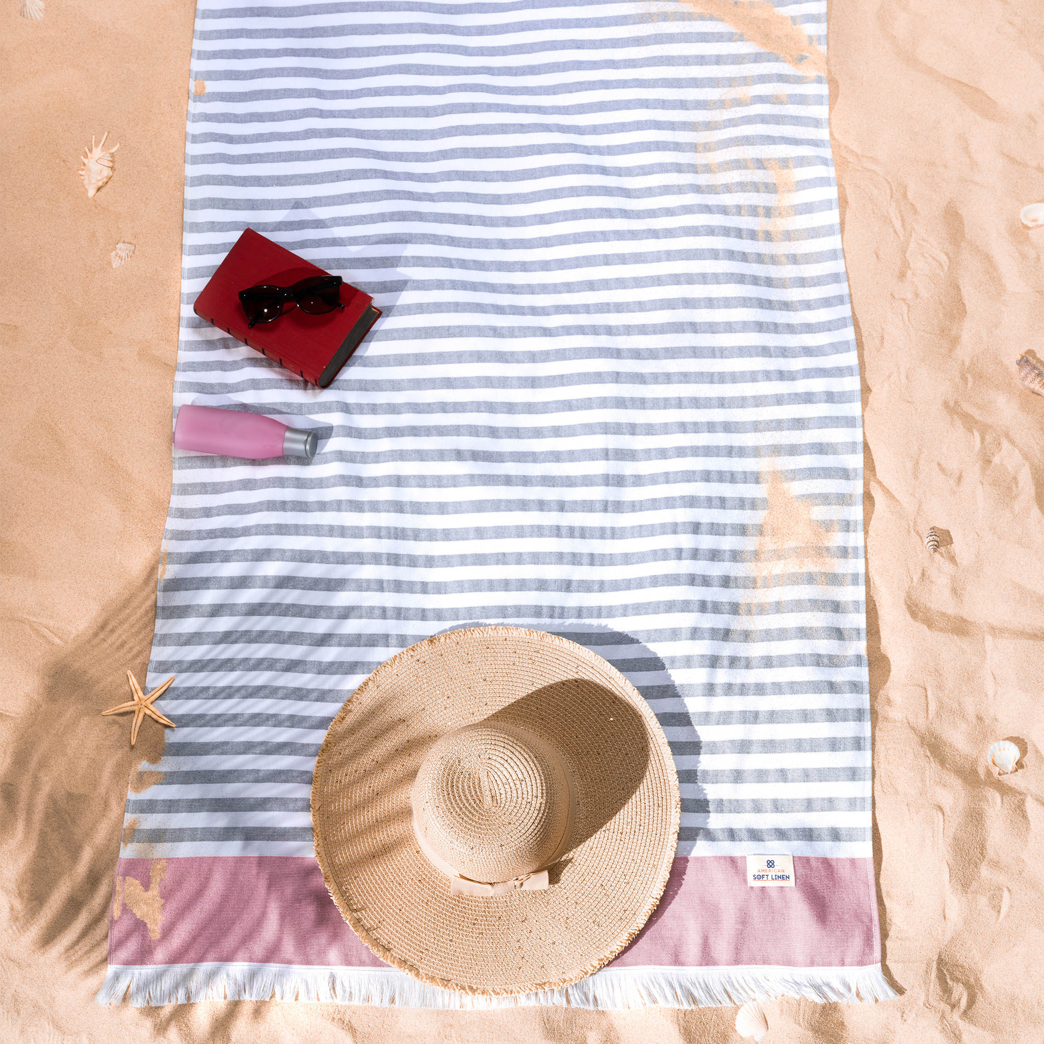 Mediterranean 100% Cotton Turkish Bath Towels