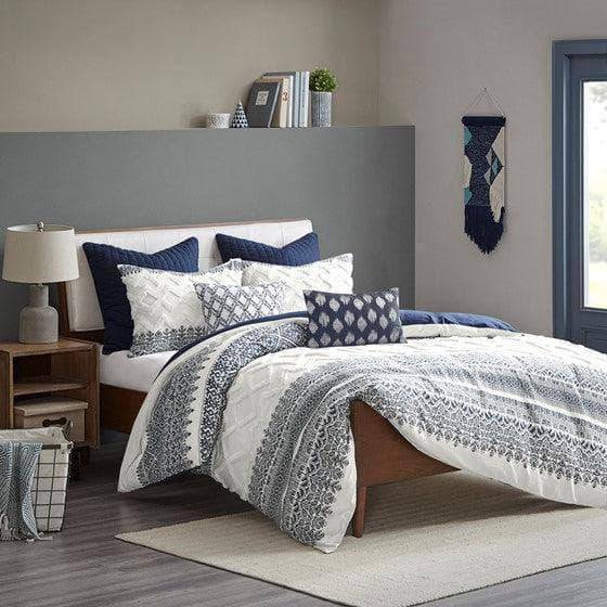 Nautical Duvet Cover Set - Mila 100% Cotton Duvet Set