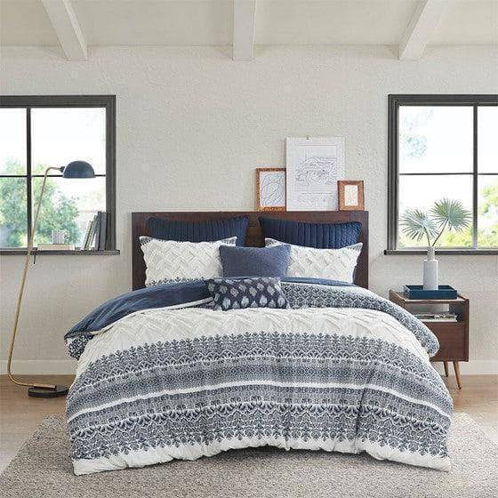 Nautical Duvet Cover Set - Mila 100% Cotton Duvet Set