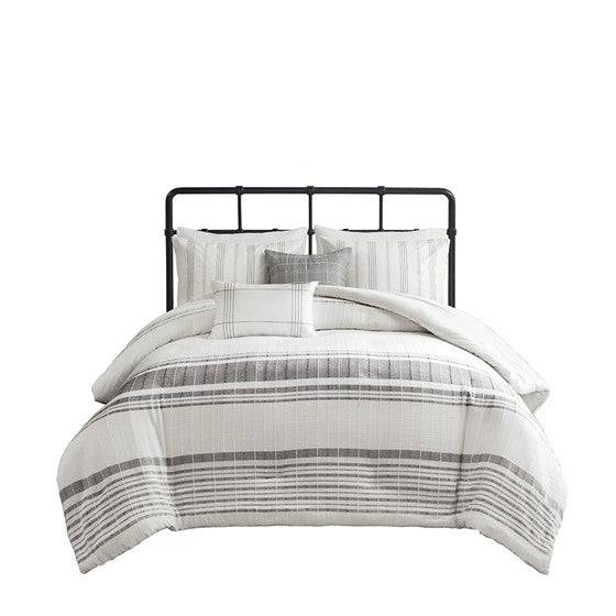 Morgan 5 Piece Cotton Jacquard Duvet Set