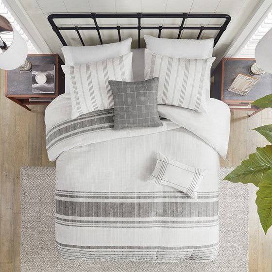 Morgan 5 Piece Cotton Jacquard Duvet Set