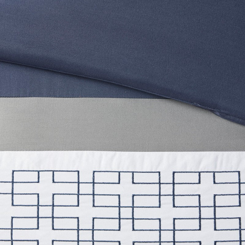 Nautical Powell 8 Piece Queen Nautical Comforter Set - Complete Bedding Ensemble