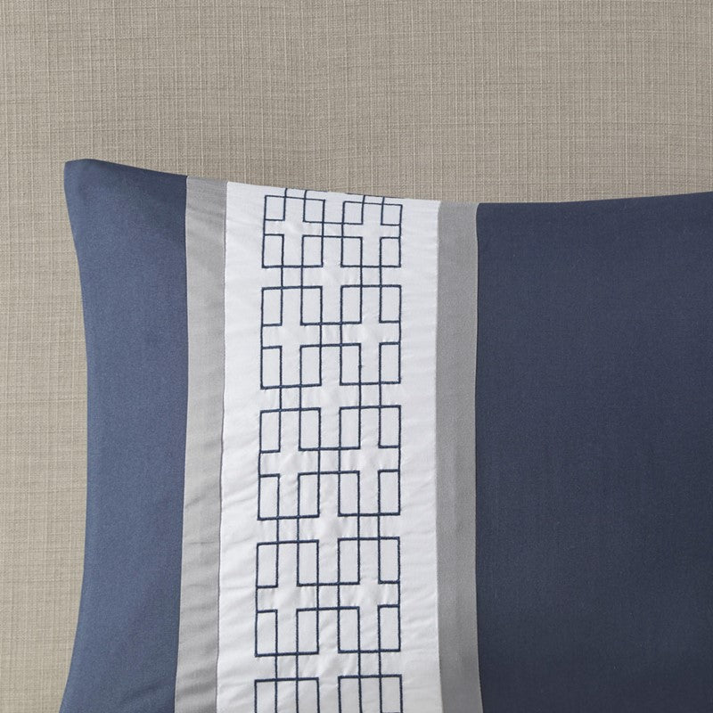 Nautical Powell 8 Piece Queen Nautical Comforter Set - Complete Bedding Ensemble