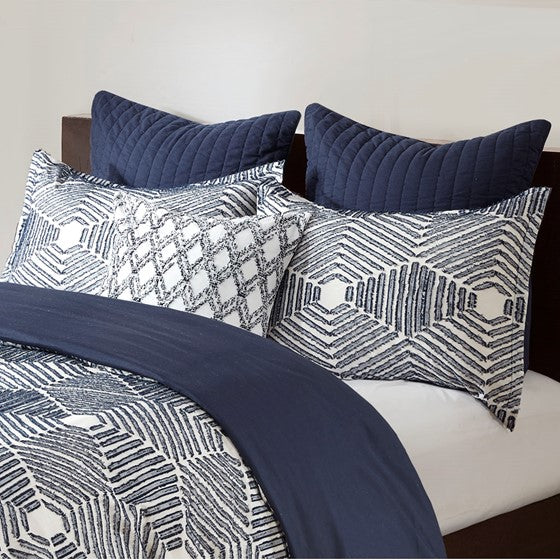 Nautical Ellipse Cotton Jacquard Comforter Set