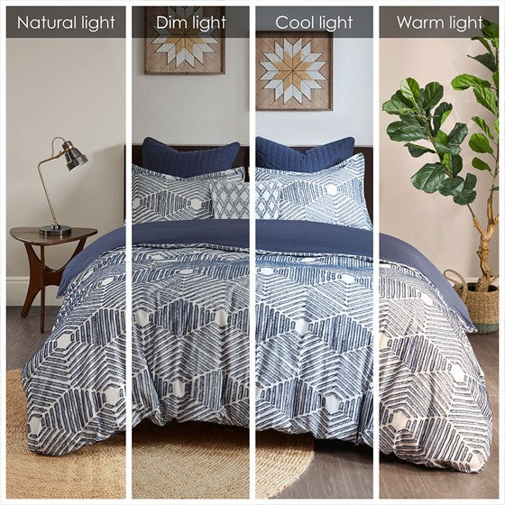 Nautical Ellipse Cotton Jacquard Comforter Set