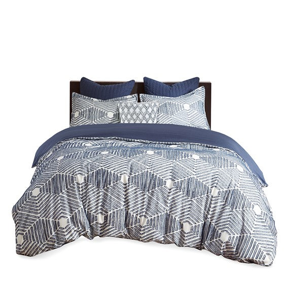 Nautical Ellipse Cotton Jacquard Comforter Set