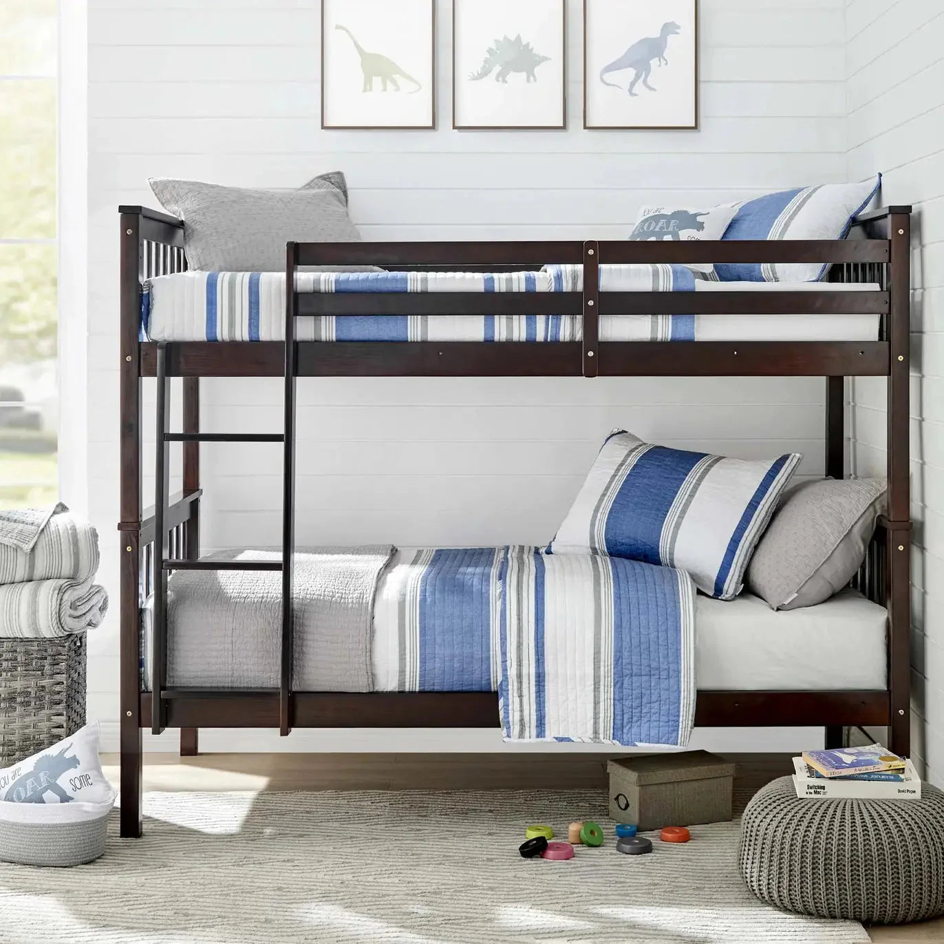 Universal V Berth 100% Cotton St. Bart Royal Stripe 3PC Quilt Set