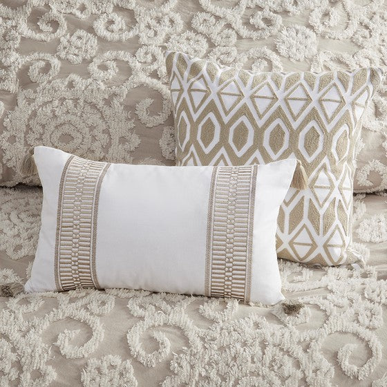 Suzanna Cotton Boho Medallion Comforter Set - Taupe