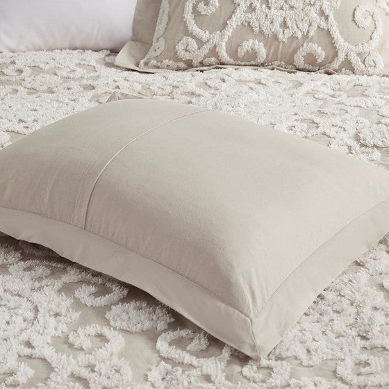 Suzanna Cotton Boho Medallion Comforter Set - Taupe