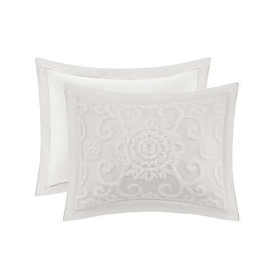 Suzanna 3PC Cotton Boho Medallion Comforter Set - Ivory