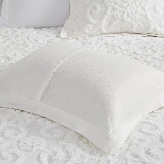 Suzanna 3PC Cotton Boho Medallion Comforter Set - Ivory