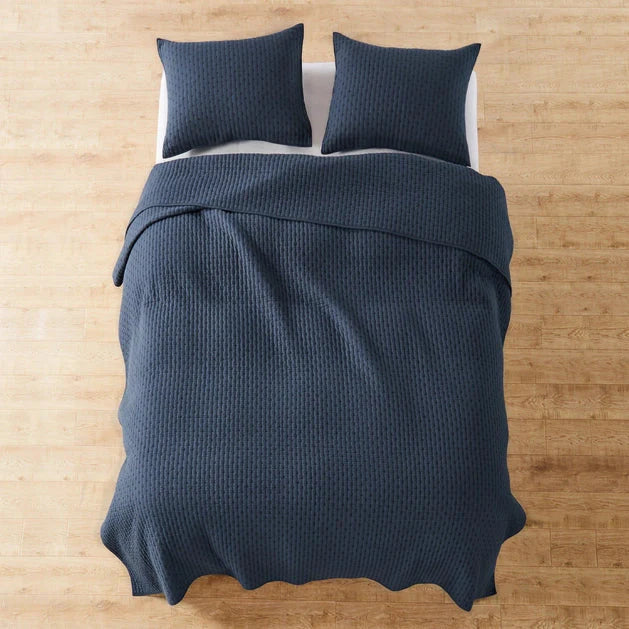 Universal V Berth 100% Cotton Quilt Cover Sets American Made - Navy Blue