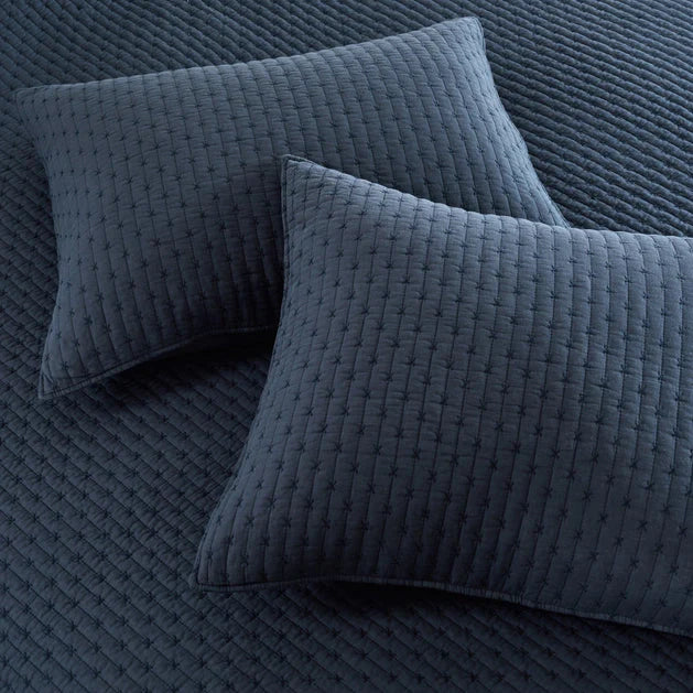 Universal V Berth 100% Cotton Quilt Cover Sets American Made - Navy Blue