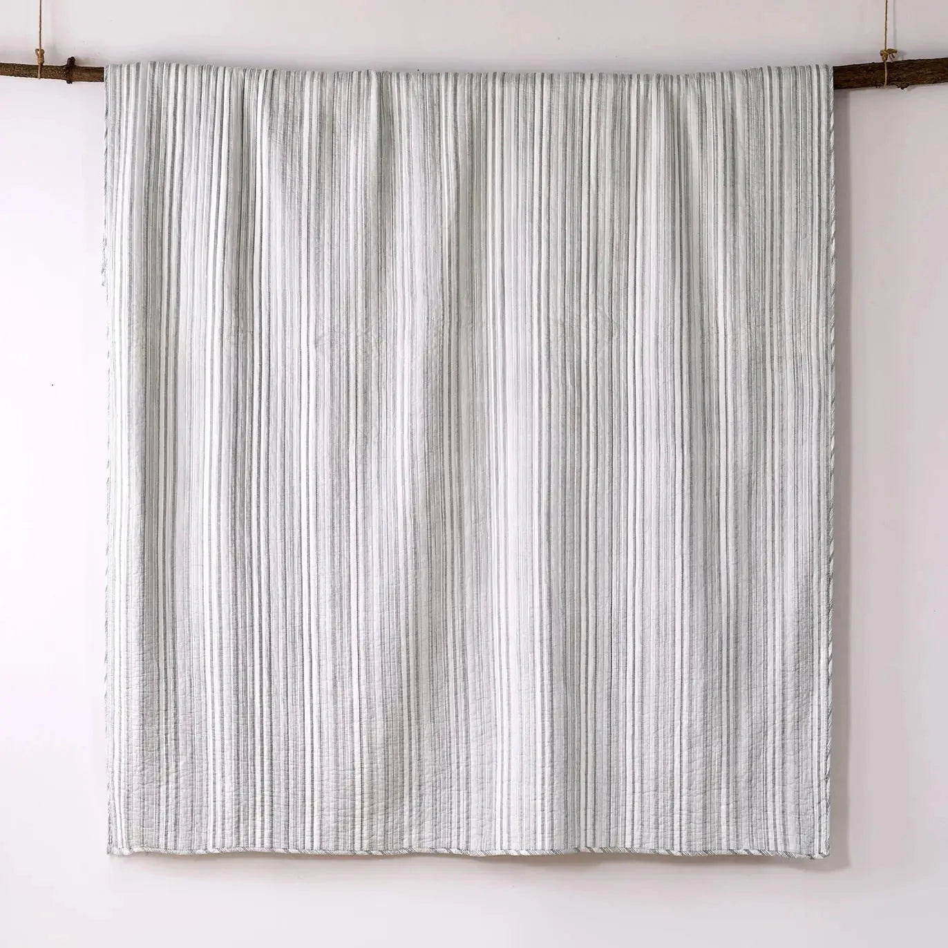 Universal V Berth Bondi Grey Stripe Quilt Cover Set
