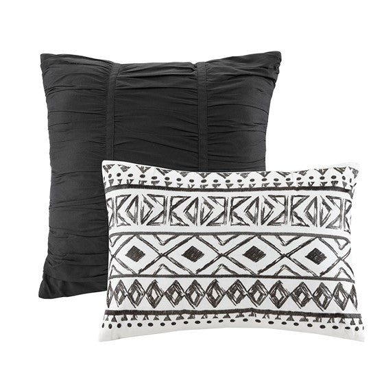 Larissa Oversized Medallion 7 PC Cotton Reversible Quilt Set