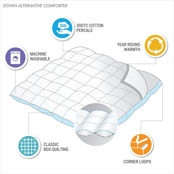 Luxury Comforter / Duvet Insert - 300TC Cotton